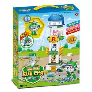 지나월드 교통놀이 로보카폴리 변신 구조대 도로놀이 관제타워 (334388) 운전놀이 자동차놀이