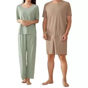 [라일리여성언더웨어] Rly 여성 남성 여름 잠옷 헴라인 쿨링 홈웨어 상하의
