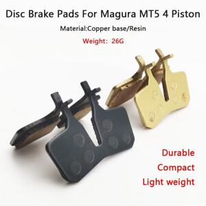 1/2/4 쌍 Magura MT5 MT7 용 MTB 자전거 유압 디스크 브레이크 패드 세미 금속 마찰 내구성 액세서리