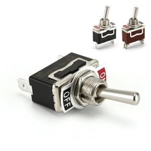 범용 DC12V-24V SPST ONOFF 터미널 토글 스위치 보트 자동차 트럭 용 방수 부츠가있는 2 핀 로커