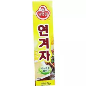 오뚜기 튜브 연겨자 100g 4개 초밥 소스 업소용 양념