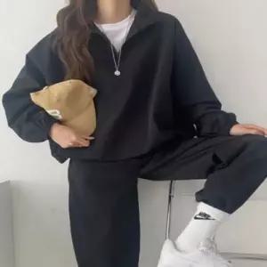 [텐바이텐][홍은]트레이닝복 데일리 반집업 조거팬츠 사계절 여성 2색