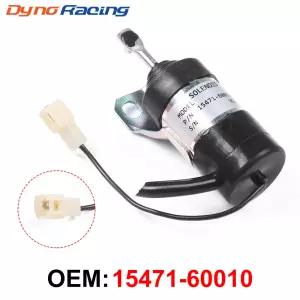 Kubota Denso 연료 차단 솔레노이드, 052600-1001, 052600-1000, 15471-60010, 12V