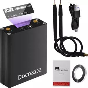 5500W 휴대용 스폿 용접기 30레벨 전력 조절 및 18650 배터리 팩 스테인리스 스틸 언 - DIY 미니 용접