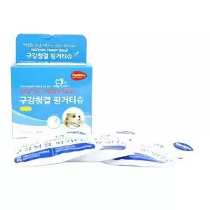 덴티솔 핑거티슈 30매 구강 청결 물티슈 잇몸 관리 반려동물 위생 손닦기 세척 용품 핑거