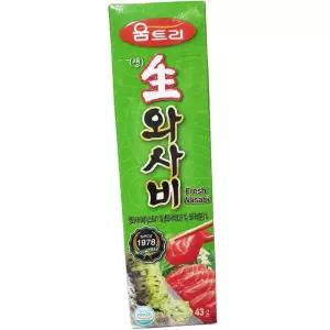 움트리 생 와사비 튜브 43g 40개 일식 고추냉이