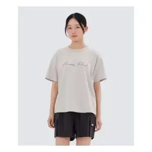스노우피크 snowpeak APPAREL 에어로쿨 여성 레터링 반팔 티셔츠 S25MWFTS73 Sand Beige 217080 583466