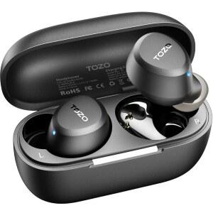 TOZO A1 무선 이어버드 블루투스 5.3 경량 이어 IPX5 방수 헤드폰 2 마이크, AI 통화용 몰입형 프리미엄 사운드 베이스 헤드셋, 충전 케이스, 앱을 통한 32 프리셋 EQ 커스터마이징