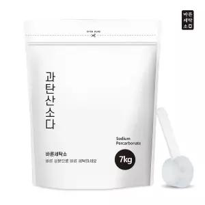 바른세탁소 과탄산소다 파우치 7kg+스푼1개 산소계표백제 1등급원료 사용