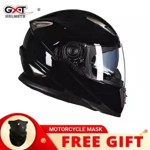 바이크 오토바이헬멧 하이바 GXT Clown 풀 페이스 오토바이 헬멧 내부 태양 렌즈 Motocross Casco Moto 경
