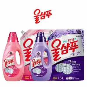 애경 울샴푸 라일락 오리지날 용기 리필울세제