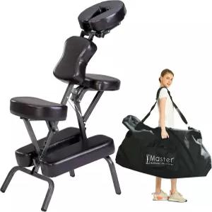 마스터 마사지 베드포드 휴대용 의자 페이스 크래들 포함 높이 조절 가능한 접이식 타투 살롱 SPA 케이스