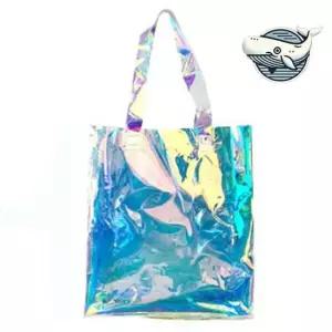 휴대용 투명 클러치백 홀로그램 디자인 다용도 투명토트백