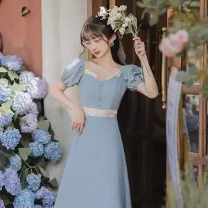 웅즈 리젠시시대 원피스 허리 웨이스트 의상 할로윈 가운 티