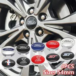 4개 54mm ABS 자동차 휠 센터 캡 허브 림 커버 교체품 포드 포커스 M 피에스타 몬데오 튜닝 스타일링