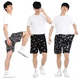 남성 여름 쿨링 5부 냉감 운동복 홈웨어 반바지 팬츠