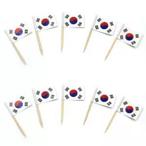 이쑤시개 태극기 10개입 케이크픽 태극기꽂이 태극기데코 케이크데코 음료데코