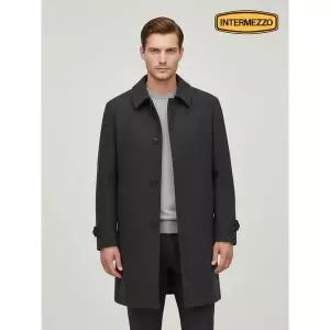 [INTERMEZZO]울 블랜디드 히든 맥 코트 차콜그레이 IMFDCT514F_P412559528