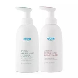 애터미 한방 헤어 케어 2종 세트 샴푸 500ml + 컨디셔너 500ml