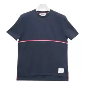 톰브라운 MUST IT_[더팩토리 삼선 스트라이프 반팔티 네이비 MJS221A J0058 415)