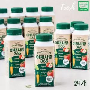 [비락] 유기농 야채사랑365 190mL(24팩) (오전9시이전주문 당일출고)