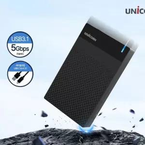 유니콘 USB3.1 C to A 유무선 외장하드케이스 3.5인치 HDD-500V