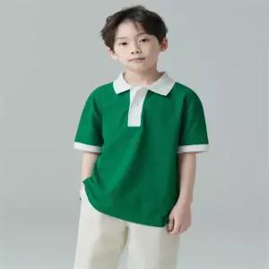 무신사 스탠다드 키즈 쿨탠다드 오버사이즈 컬러 블록 피케 폴로 셔츠 아이리쉬 그린 195346