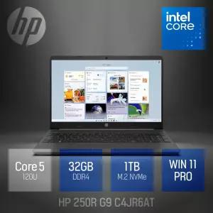 ⓒ HP 250R G9 C4JR6AT 코어5 120U 32GB 1TB WIN11 / 15.6인치 사무용 업무용 편집용 대학생 노트북 추천