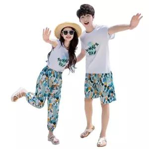 패밀리룩 여름 여행룩 비치 휴가지 원피스 해변 리조트 치마 가족 상하세트 반팔 외출복