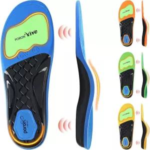 Ailaka Orthotic 깔창 4 아치 하이츠 발바닥 근막염 평평한 발을 위한 PORON 충격 흡수 TPU 지지대 인서트