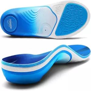 발바닥 근막염 를 위한 PCSsole Orthotic Insole Pro - 240파운드 이상의 고강도 하이 아치 지지대
