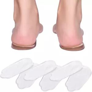 내측 및 측면 힐 웨지 실리콘 깔창 승압 발음 교정 발 정렬을 위한 젤 접착 신발 삽입물 무릎 활 다리 O/X