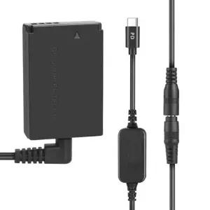 LP-E12 카메라용 더미 배터리 DR-E12 어댑터 LP E12 LPE12 ACK-E12 USB TYPE-C 케이블 EOS M2 M10 M50 M100 M200