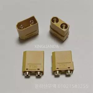 Amass XT90PB DC 500V 45A-90A RC 배터리 ESC 모터 용 4.5mm 남성 여성 황동 금도금 바나나 플러그 커넥터 DIY
