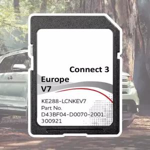 닛산 자동차 Juke Note Leaf Navigation GPS 카드용 최신 Connect 3 V7 Sat Nav SD Europr 지도 업데이트