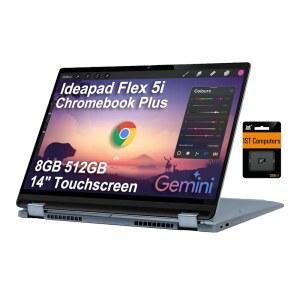 레노버 아이디어패드 플렉스 5I 크롬북 플러스 노트북 RAM OS 인텔 가정 SD 백라이트 IN 스토리지 512GB KB 학생 비즈니스 웹캠 FHD 256GB 14인치 터치스크린 IST 256GB 8GB 1315U I3 크롬 6코어