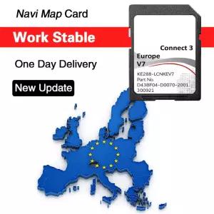 최신 연결 3 V7 Sat Nav SD Europr 지도 업데이트 닛산 자동차 Juke Note Leaf Navigation GPS Karte