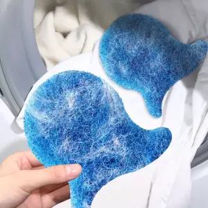 세탁기용 애완동물 털 제거 스티키 스펀지 엉킴 방지 마법 얼룩 새 청소용