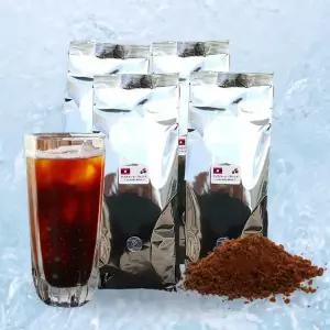 후지타 커피 아이스 블렌드 그라운드 76 500g x 4봉지 200인분 미디엄 경제적 대용량 세트 샤프 쓴맛