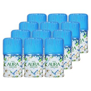 엘지 아우라 에코 미향탈취 방향제 린넨향 440ml 12개 탈취제 목화