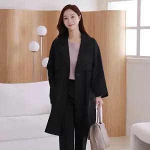 드리다 커버 롤업 빅사이즈 롱 자켓 트렌치코트 40-50대 미시 중년여성 엄마옷