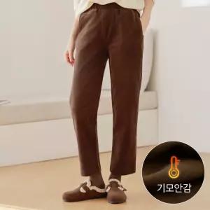 [드리다]드리다 기모 골덴 코듀로이 빅사이즈 배기 밴딩 팬츠 미시 캐주얼 등원 마실룩 엄마옷