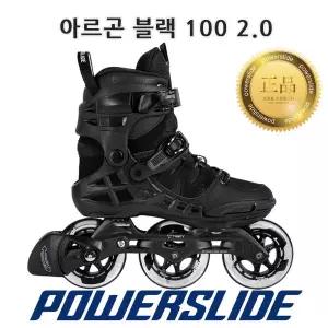 [아웃도어스/파워슬라이드]성인용 인라인 스케이트 아르곤 블랙 100 파워슬라이드