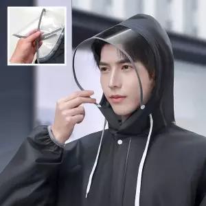 프리미엄 남성용올인원 레인코트 EVA 우비 비옷판초우의 여름철 장마철 라이더 배달 작업 남자