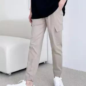 남성 데일리 캐주얼 포켓 린넨 카고 조거팬츠 바지 쿨링 여자 통바지 남자통 밴딩 여성 면팬츠