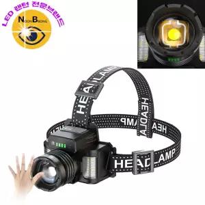 30W 센서동작 LED 충전식 줌 낚시 등산 랜턴 헤드랜턴 야외 램프 멀티