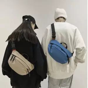 [하프클럽/]슬림 바디착용 지퍼수납 스트랩조절 데일리 캐주얼 힙색 6SS