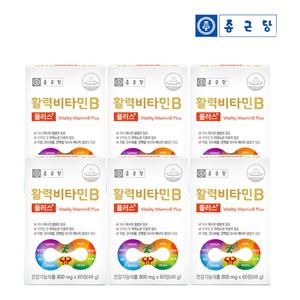 종근당 활력 비타민B 플러스 60정 6박스 12개월분