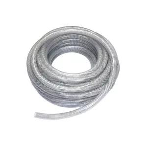 투명고압호스 내경32mm +M단위 재단판매 PVC 고압 나선호스 흡배수용 양수펌프 자바라 전선보호관