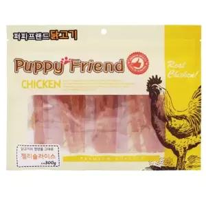 퍼피프랜드 치킨 젤리슬라이스 300g/애견간식,강아지간식